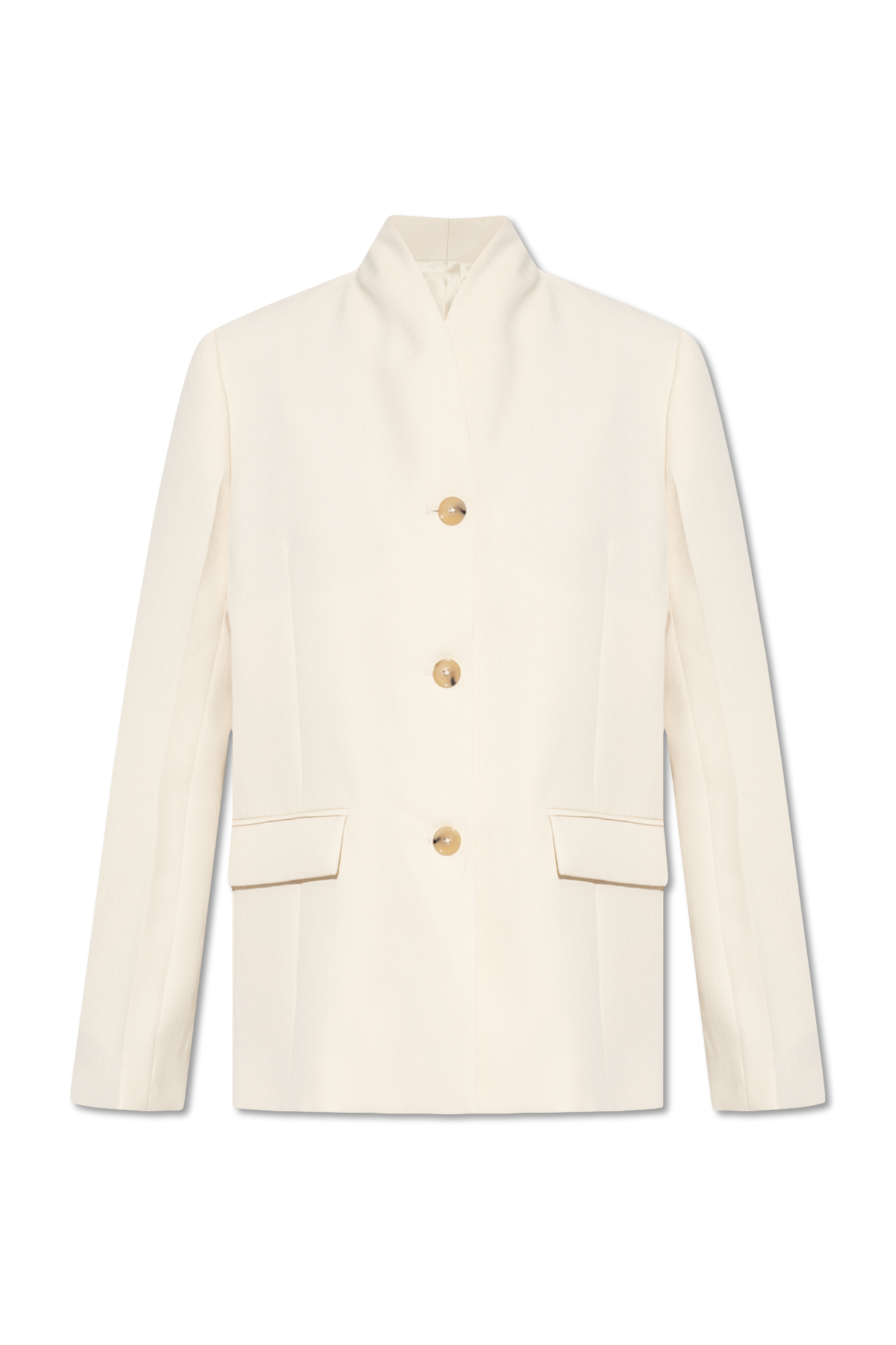 Cream blazer 2024 with gold buttons